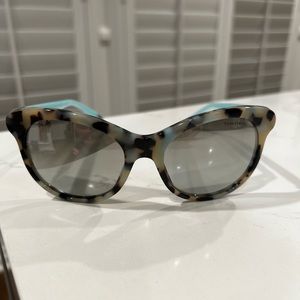Tiffany & Co. Beige/Blue Marble Glasses